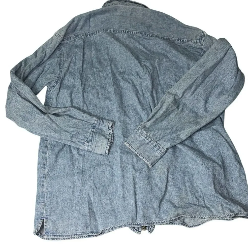 Warner bros men’s denim jacket large road runner and coyote beep‎ beep vintage